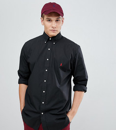 Черная рубашка с пуговицами и логотипом Polo Ralph Lauren Big & Tall-Черный