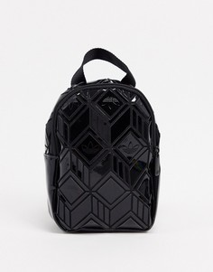 Черный рюкзак с рельефным геометрическим узором adidas Originals