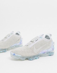 Белые кроссовки Nike Air Vapormax 2020 Flyknit-Белый