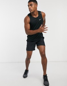Черная майка Nike Running Miler-Черный