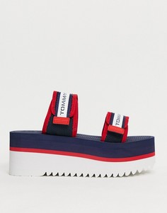 Темно-синие сандалии Tommy Hilfiger-Темно-синий
