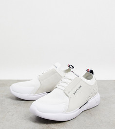 Белые кожаные кроссовки с полосками Tommy Hilfiger эксклюзивно для ASOS-Белый