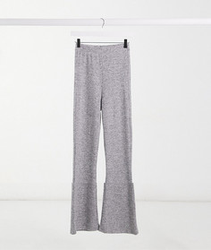Расклешенные мягкие брюки ASOS DESIGN Tall-Серый