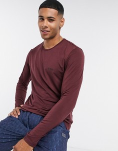 Лонгслив для дома BOSS-Красный