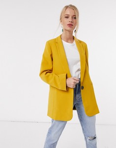 Классический блейзер горчичного цвета Closet London-Желтый