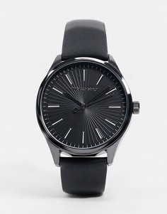 Черные классические часы с монохромным циферблатом ASOS DESIGN-Черный