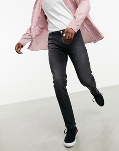 Выбеленные черные джинсы скинни ASOS DESIGN-Черный