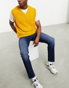 Светло-синие выбеленные узкие джинсы из коллекции экологичной моды ASOS DESIGN-Синий