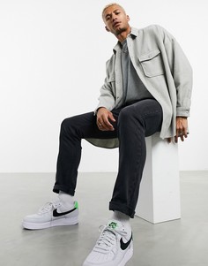 Черные выбеленные узкие джинсы ASOS DESIGN-Черный