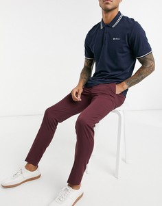 Бордовые брюки для костюма Jack & Jones Premium-Красный