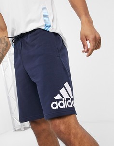 Темно-синие шорты с логотипом adidas Training-Темно-синий