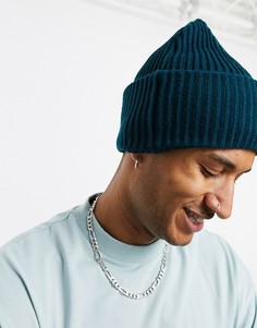 Зеленая шапка-бини ASOS DESIGN-Зеленый