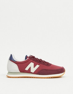 Бордовые и серые кроссовки New Balance 720-Красный