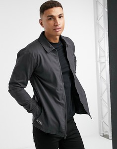Черная рубашка навыпуск на молнии с логотипом на спине Hollister-Черный