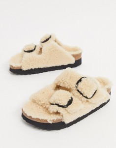 Сандалии на платформе с пряжками Papillio-Бежевый Birkenstock
