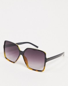 Солнцезащитные очки с эффектом омбре черного/коричневого цвета SVNX-Черный