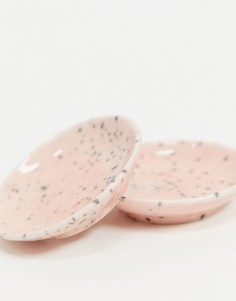 Набор из двух розовых подставок в крапинку Monki Peg-Розовый