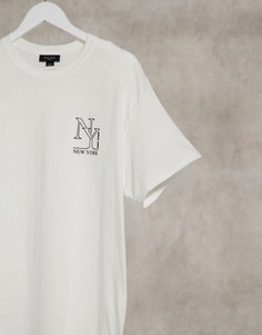 Белая футболка с принтом New Look New York-Белый