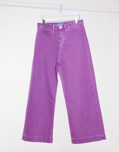 M.i.h. Фиолетовые широкие джинсы с высокой талией Caron-Фиолетовый MiH Jeans