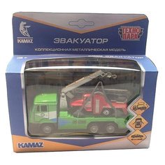Машинка инерционная Технопарк "Камаз-эвакуатор"