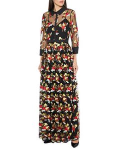 Длинное платье Badgley Mischka