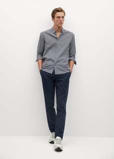 Рубашка slim fit в клетку виши - Vichy Mango