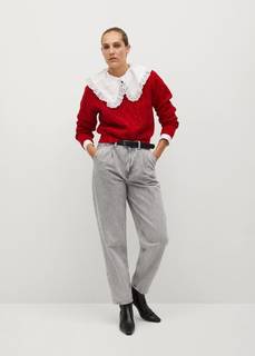 Джемпер комбинированной вязки - Overall Mango