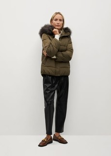 Анорак с капюшоном и мехом - Botanic Mango