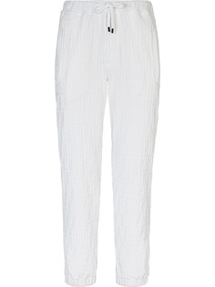 Fendi спортивные брюки с фактурным логотипом FF