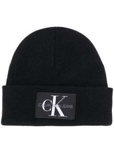 Calvin Klein Jeans шапка бини с нашивкой-логотипом