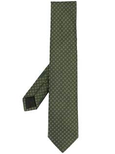 Salvatore Ferragamo жаккардовый галстук с узором Gancini