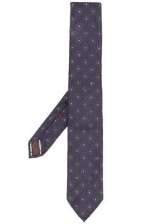 Delloglio жаккардовый галстук с цветочным узором