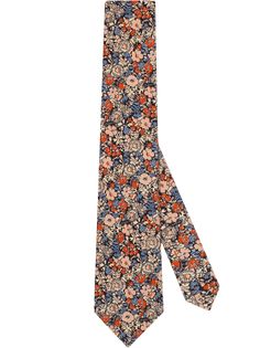 Gucci галстук с цветочным принтом из коллаборации с Liberty