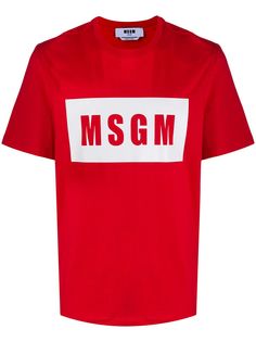 MSGM футболка с логотипом