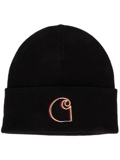 Carhartt WIP шапка бини с вышитым логотипом