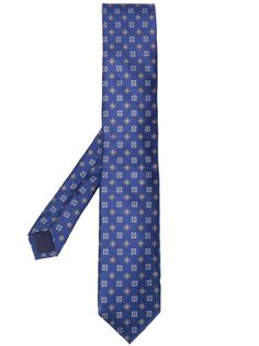 Corneliani галстук с геометричным принтом