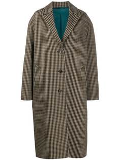 Acne Studios клетчатое пальто оверсайз