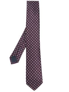 Ermenegildo Zegna жаккардовый галстук с геометричным узором