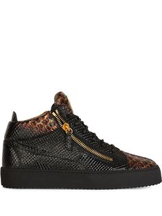 Giuseppe Zanotti кеды Kriss с тиснением под кожу змеи