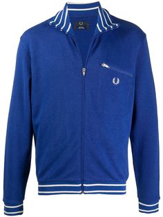 Fred Perry куртка на молнии с полосками