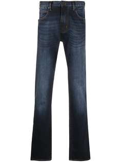 Emporio Armani прямые джинсы из вареного денима