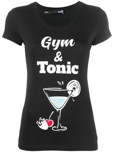 Love Moschino футболка Gym & Tonic с круглым вырезом
