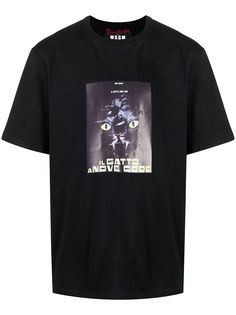 MSGM футболка Il Gatto a Nove Code с круглым вырезом