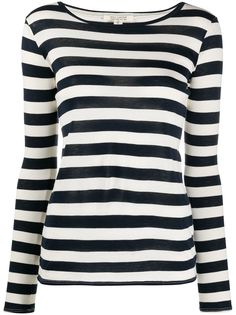 Nili Lotan striped long-sleeved cotton T-shirt