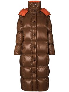 Moncler длинный пуховик Parnaiba