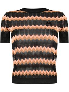 M Missoni трикотажный топ в полоску