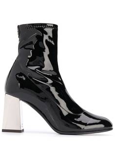 Giuseppe Zanotti лакированные ботильоны с эластичной вставкой