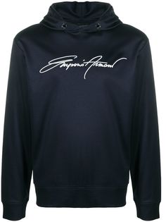 Emporio Armani худи с вышитым логотипом
