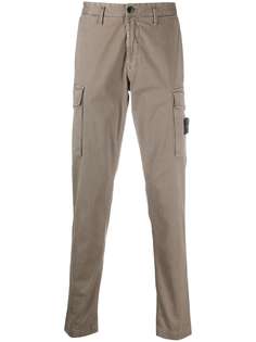 Stone Island брюки карго с нашивкой-логотипом