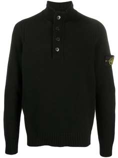 Stone Island джемпер с воротником на пуговицах